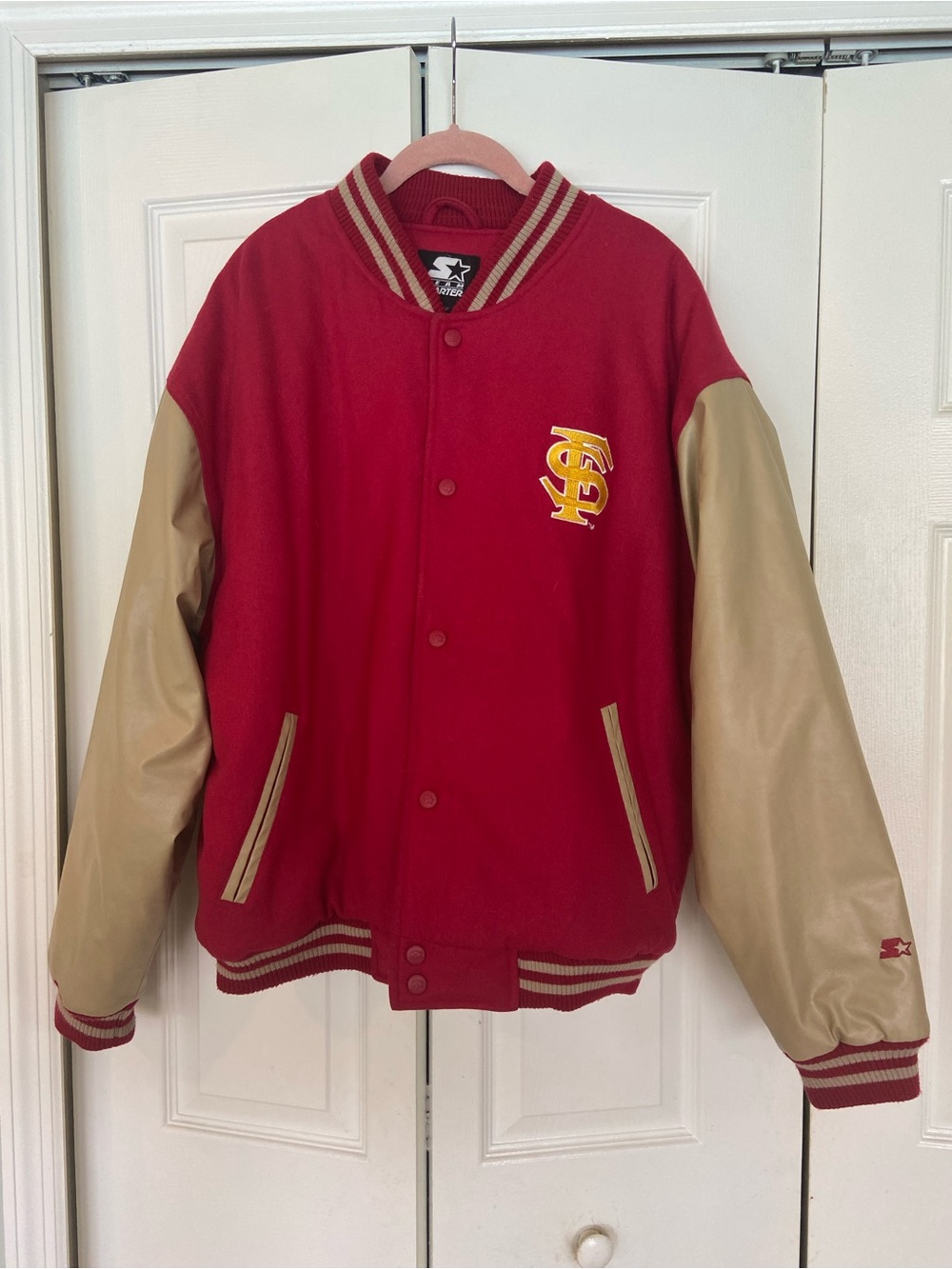 Florida State University Varsity Jacket with Embroidered Crest